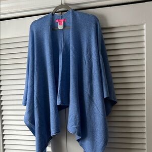 Lilly Pulitzer Blue Poncho